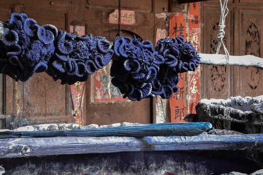 indigo dye in Yunnan, China