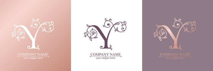 Premium Vector Y logo. Monnogram, lettering. Personal logo or sign for branding an elite company.