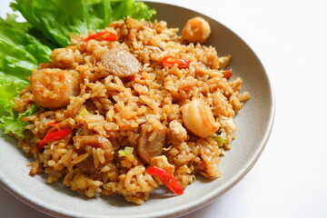 a plate of fried rice