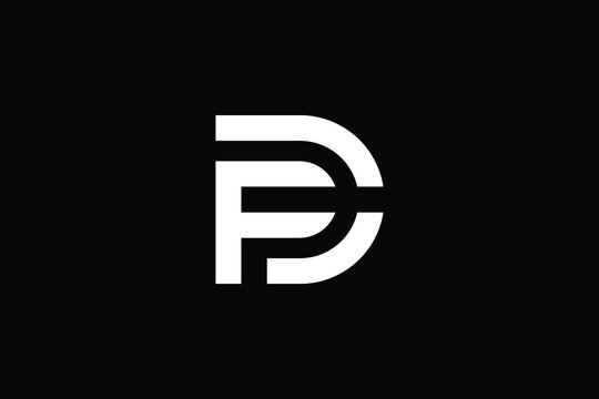 DP logo letter design on luxury background. PD logo monogram initials letter concept. DP icon logo design. PD elegant and Professional letter icon design on black background. D P PD DP