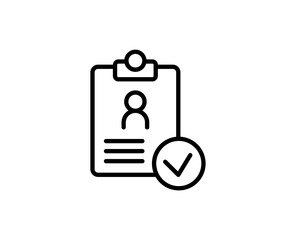 Medical report line icon. Vector symbol in trendy flat style on white background. Medical report sing for design.