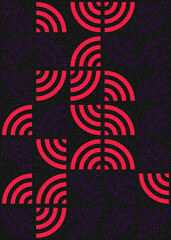 Abstract Geometric Pattern generative computational art illustration