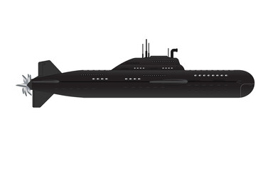 Vector illustration of submarine for military and Military submarine icon, Flat illustration of submarine vector icon for web design,Flat illustration of submarine