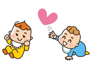 可愛い赤ちゃん　女児　男児