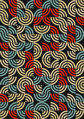 Abstract Geometric Pattern generative computational art illustration