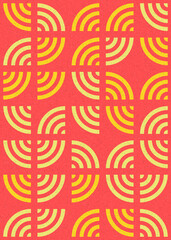 Abstract Geometric Pattern generative computational art illustration