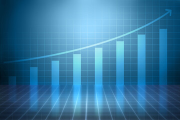 Virtual business finance graph