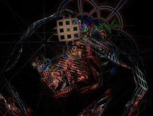 Imaginatory fractal background Image