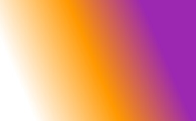 Gradient background with three colors purple, orange, white. smooth gradation. suitable for backgrounds, web design, banners, illustrations and others
