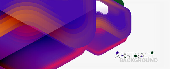 Vector 3d arrow geometric composition, abstract background for business or technology presentation, internet poster or web brochure cover, wallpaper