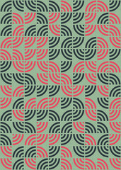 Abstract Geometric Pattern generative computational art illustration