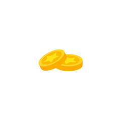 Animation gold coin For video games, a pile of gold coins, money spent on game items, gold for game design, money, coins. Which is a vector illustration