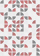 Abstract Geometric Pattern generative computational art illustration