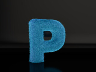 Fur letter P