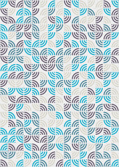 Fototapeta premium Abstract Geometric Pattern generative computational art illustration