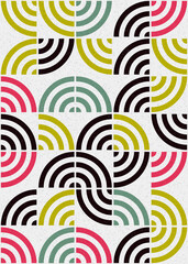 Abstract Geometric Pattern generative computational art illustration