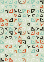 Abstract Geometric Pattern generative computational art illustration