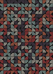 Abstract Geometric Pattern generative computational art illustration