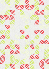 Abstract Geometric Pattern generative computational art illustration