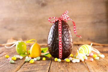 chocolate easter egg- traditional spring festive