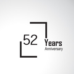 Year Anniversary Vector Template Design Illustration box