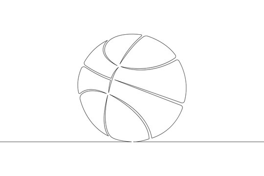 Basketball ball. Game sports equipment.