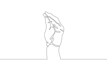 Wrist. Palm gesture. Different position of the fingers. Sign and symbol of gestures.