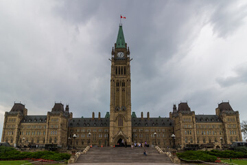 Fototapeta na wymiar Parliament in Ottawa In Canada