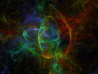 Imaginatory fractal background Image