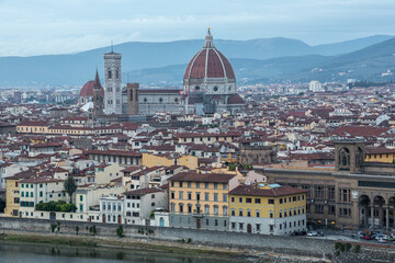 Fototapeta na wymiar Florence skyline in Italy