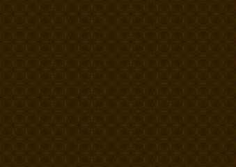 Dark Background with Repetitive Pattern - Geometric Texture in Shades of Metallic Brown on a Dark Background, Vector Illustration