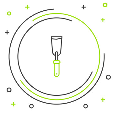 chisel outline green and black circle clip art preview