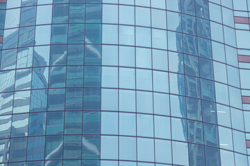 Blue building modern business