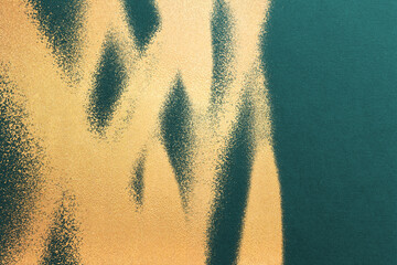 背景テクスチャ金ゴールド金箔アート和紙緑	