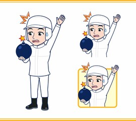 食品加工の仕事をしている人