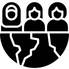 Different women around the world icon, International Women's Day related vector