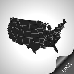 map of  USA