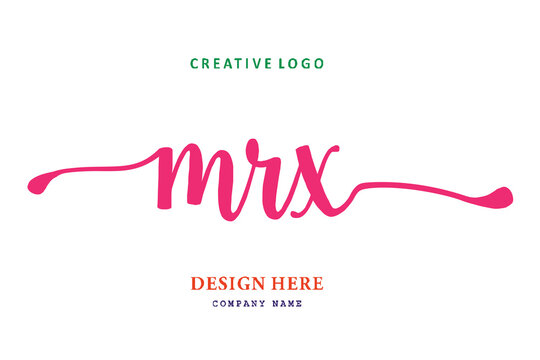 MRX lettering logo is simple, easy to understand and authoritative