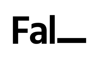 Fall Text Logo Design for print or use as poster, card, flyer or T Shirt