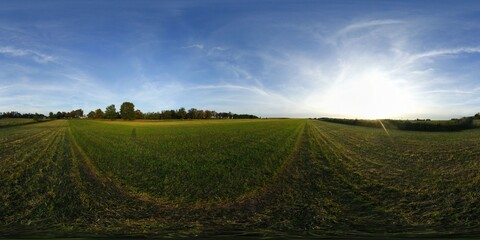 Obraz premium Summer Green Landscapes HDRI Panorama