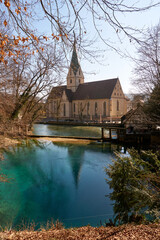 Fototapeta premium blautopf in blaubeuren unesco world cultural heritage germany
