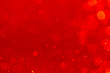Abstract red winter bokeh defocused