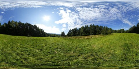 Countryside Meadow in the Summer HDRI Panorama