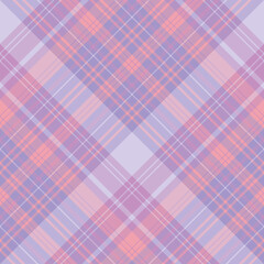 Seamless pattern in violet, lilac, purple and pink colors for plaid, fabric, textile, clothes, tablecloth and other things. Vector image. 2