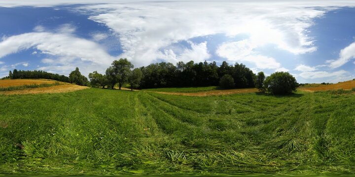 LAte Summer Countryside landscape HDRI Panorama