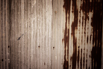 Obraz premium Old galvanized sheet vintage pattern