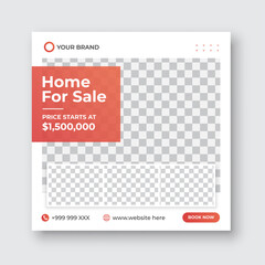 Real estate social media post template