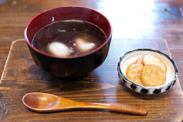 温かいぜんざい