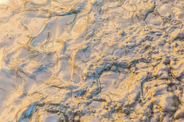 wet clay background in detail as nature background