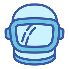 Space helmet icon. Outline space helmet vector icon for web design isolated on white background